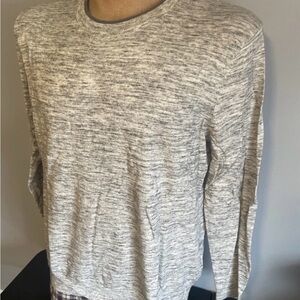 Banana Republic Pullover Sweater Mens XL Gray Crew Neck Long Sleeve